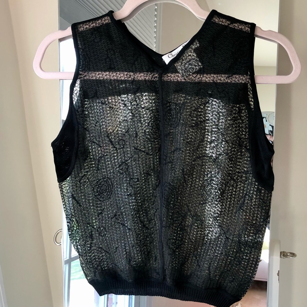 🤩💓 SzXS Christian Dior sleeveless knit top